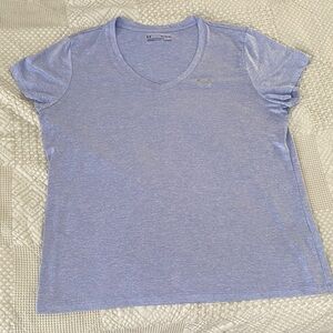 Under Armour Women's Heathered Blue V-Neck Tee